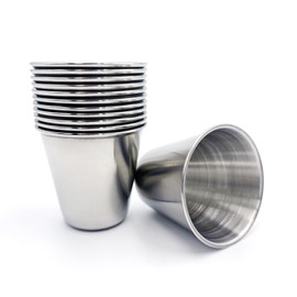 EYBDYB 12Pack,Stainless Steel Cups,1 Oz Shot Glasses,Metal Cup,Shot Cups,Espresso Shot Cups,Stainless Steel Shot Glasses,Metal Shot Glasses