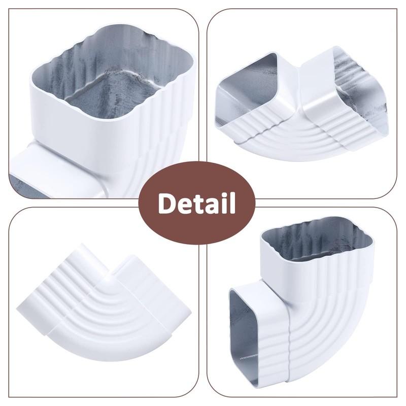 VYH Gutter Elbows 3x4 90 Degree Roofing Gutter Downspout Elbows