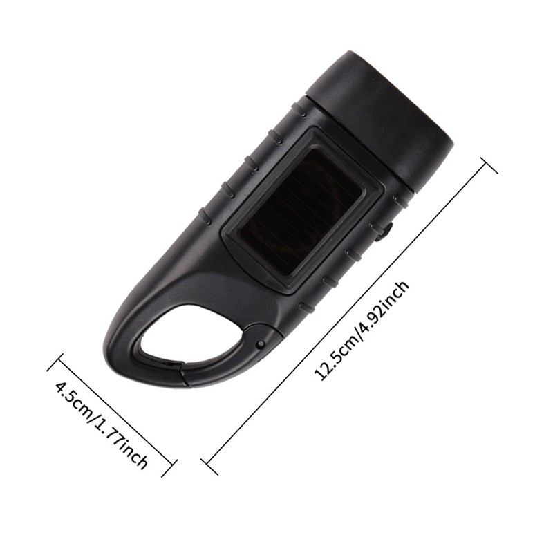 LED Portable Flashlight Multifunction Solar Charging Manual Power Generation Torch