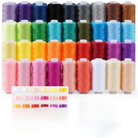 NäHgarn Set 60 Farben NäHgarn FüR NäHmaschine 250 yard Nähmaschinengarn Beliebte Und Standardfarben Aus Polyester FüR Overlock NäHmaschinen NäHset Grundausstattung