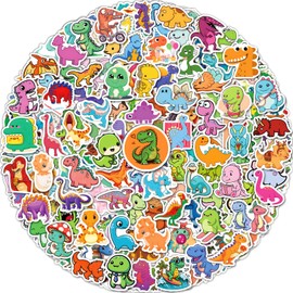 Benresive 300 Pcs Cute Dinosaur Stickers for Kids, Water Bottle Stickers for Kids Waterproof, Vinyl Laptop Kids Stickers Pack, Kids Classroom Prizes for Elementary Students