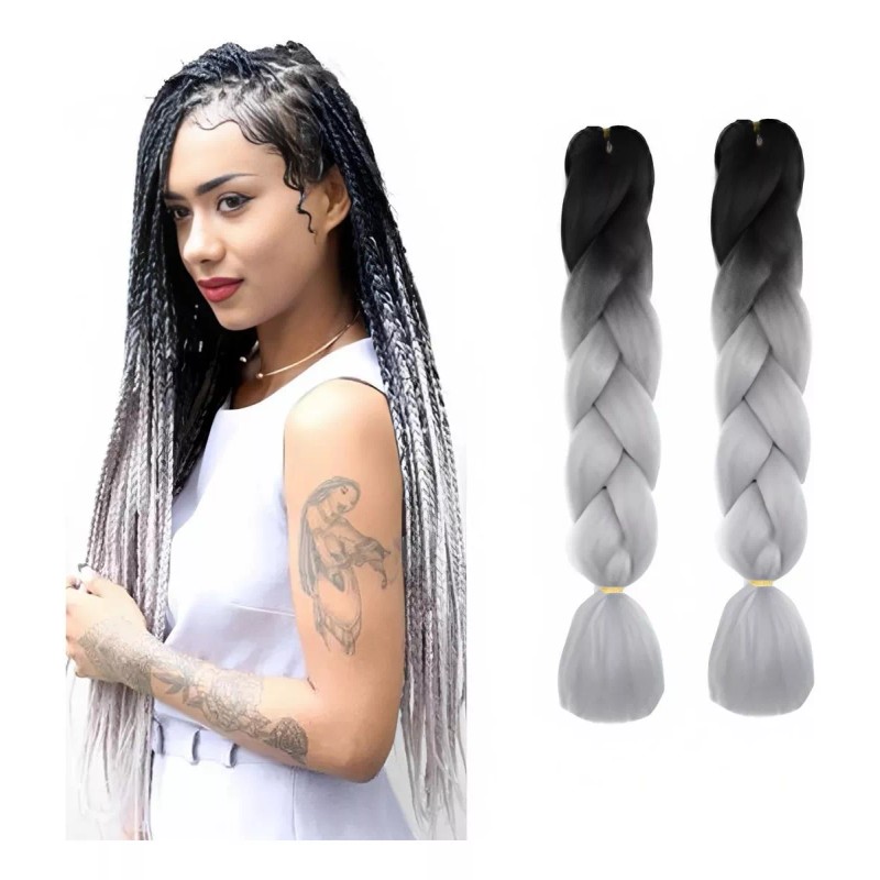 SYGIRLISH Extensiones 100% De Kanekalon Puro Para Trenzas Africanas Color