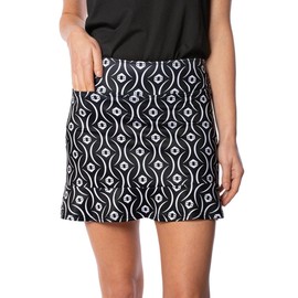 GOLFTINI Printed Pull-On Ruffle Skort 16.5"