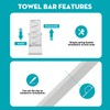 IWIWE 24 Inch Towel Bar Replacement Rod for Ceramic Holder
