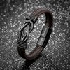 Inspirational Gifts for Men Brown Leather Bracelet for Men Forever