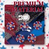 KINCHYGO 6 Pack Rhinestone Flower Button Covers for Shirts, Colors