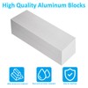 LOYORTY 2PCS 2x2x6 Inch Aluminum Solid Flat Bar, 6061 Square