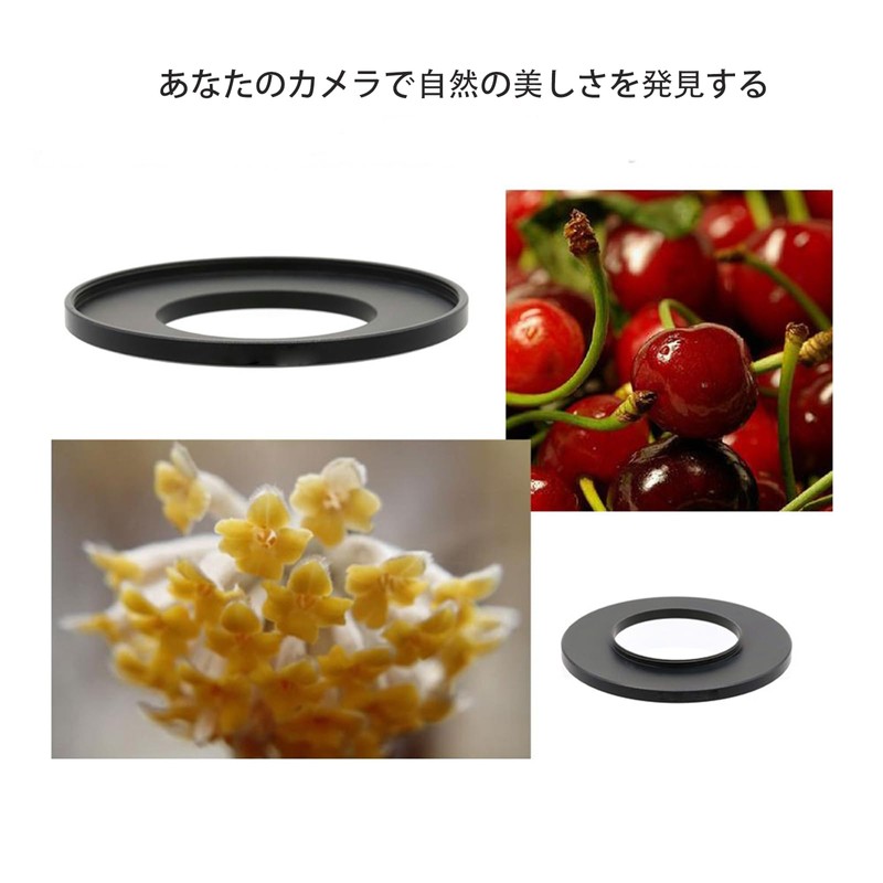 Toileum 43-28/30.5/37/39/40.5/43/46/49/52/55/58/62/67/72/77/82mm Step-up Ring/Step-down Ring Filter Diameter Conversion Adapter Ring