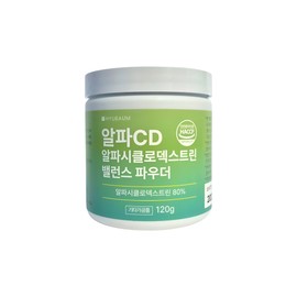 Huebaum Alpha CD Alpha CD Alpha Cyclodextrin Balance Powder Dietary Fiber Powder 120g / 알파씨디 알파CD 알파시클로덱스트린 밸런스 파우더 식이섬유 분말 120g