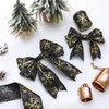Xinnun Christmas Snowflake Wired Ribbon 2.5 Inches 2 Rolls Satin
