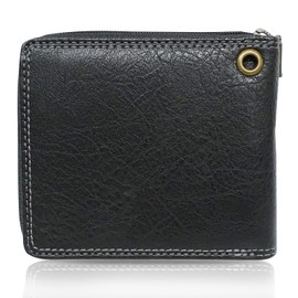 Edwin Bi-fold Wallet, Synthetic Leather, Plate, Money Storage, Coin Storage, Card Storage, black (2)