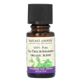 Aceite Esencial Orgánico Nature's Answer Árbol de Té y Hierbabuena 15ml