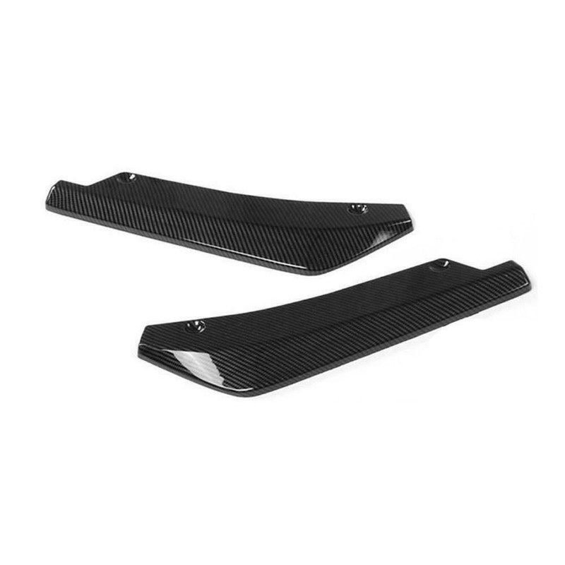 awesome_miniatures 2x Carbon Fiber Rear Bumper Fin Diffuser Splitter Lips