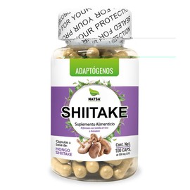 Shiitake 100 cápsulas, Adaptogeno calidad Premium