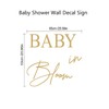 Baby in Bloom Wall Sticker, Baby Shower Wall Decal Sign,