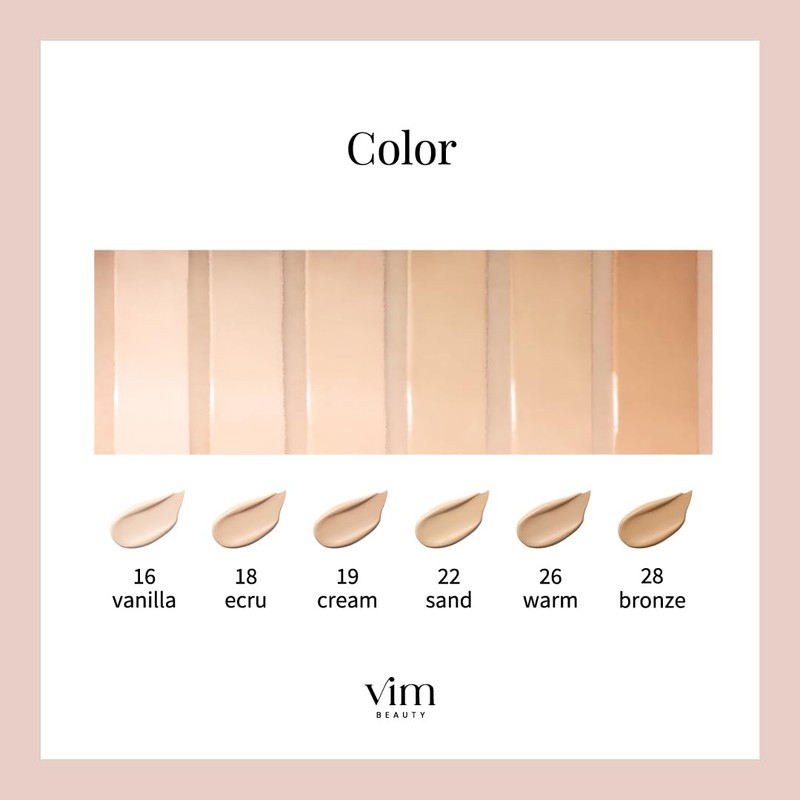vim beauty All Day Moist Liquid Foundation SPF30 PA++ Dullness