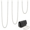 AOOSA 3 Pack Silver Bag Chains with Clasp Buckles (45cm+95cm+125cm)