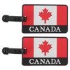 Didiseaon Luggage Labels for Suitcases - 2 Pack Canadian Flag