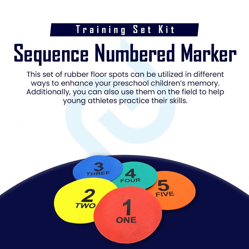 Splay Sequence Numbered Markers Circle | Indoor Outdoor Sports Training