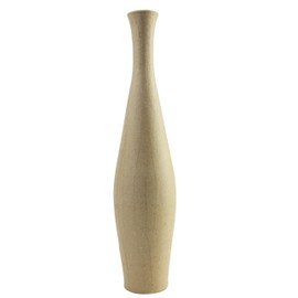 Décopatch - Ref HD013O - Freesia Vase - Papier Maché Object to Decorate - 6 x 6 x 29.5cm - Decorate with Décopatch Papers & PaperPatch Glue, Glitter, Paints, Brown