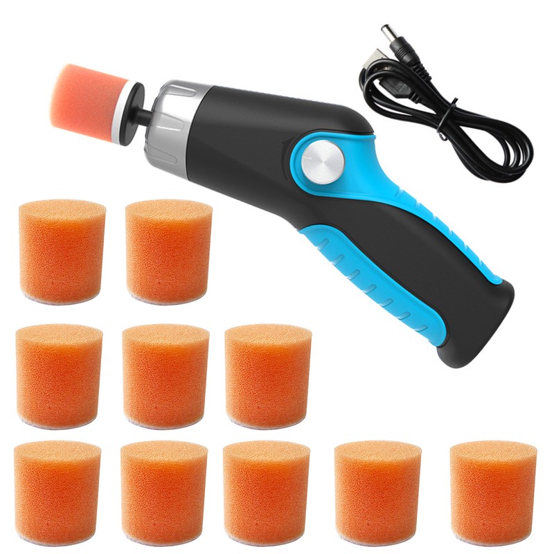 Electric USB Rechargeable Car Polisher Kit Mini Portable Automobile Grinding