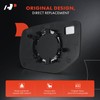 A-Premium Right Passenger Side Non-Heated Mirror Glass with Backing Plate