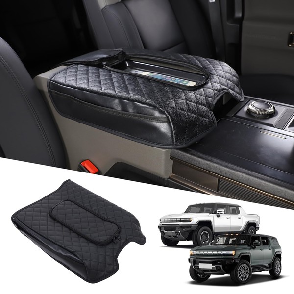 Car Armrest Cushion Pad Compatible with 2022-2025 2026+ Hummer EV