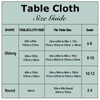 White Rectangle Tablecloth 60 x 102 Inch for 6 FT