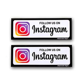 eSplanade Sign Sticker Instagram Facebook and Instagram Facebook Combo+ (Instagram Sign)