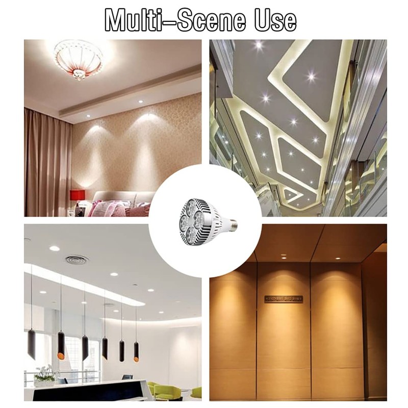 LEDHOLYT 35W(75w Equivalent) PAR30 24pcs LEDs Natural White Spotlight Bulb