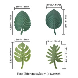 Pack of 8 Monstera Plants Fridge Magnets, Tropical Leaves Fridge Magnets, Cute Fridge Magnets, Decorative for Fridge Locker, Kitchen, Home, Office, Whiteboard