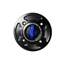 Fuel Tank Cap Aluminum Motorcycle Accessories Gas Cap Cover Fit For Ducati 899 959 1199 Panigale V4 Streetfighter V4 (Blue)