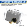 Pressure Switch for Well Pump, 40-60psi, 1/4" FNPT, Adj Diff,