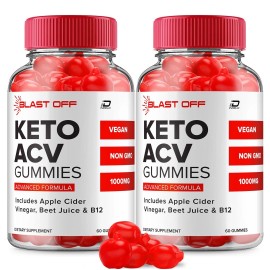 Blast Off (2 Pack) Blast Off Keto ACV Gummies Supplement - Blast Keto ACV Gummy