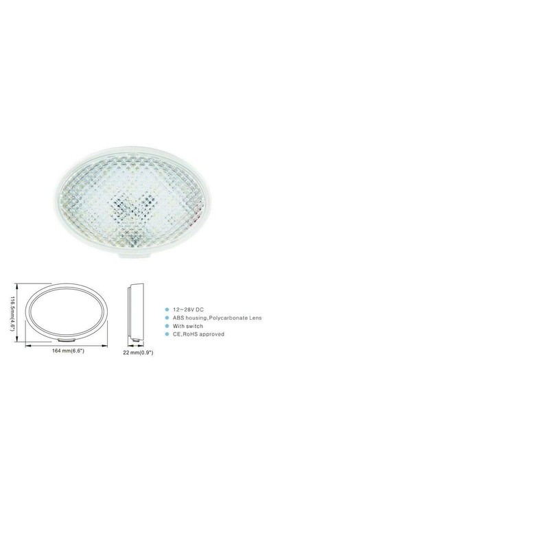 MARVIX LED Ceiling Light 12V 24V 36SMD Round Dome Lamp