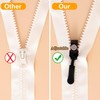 36 Pieces Zip Zipper, 3 Sizes Universal Zip Repair Kit,