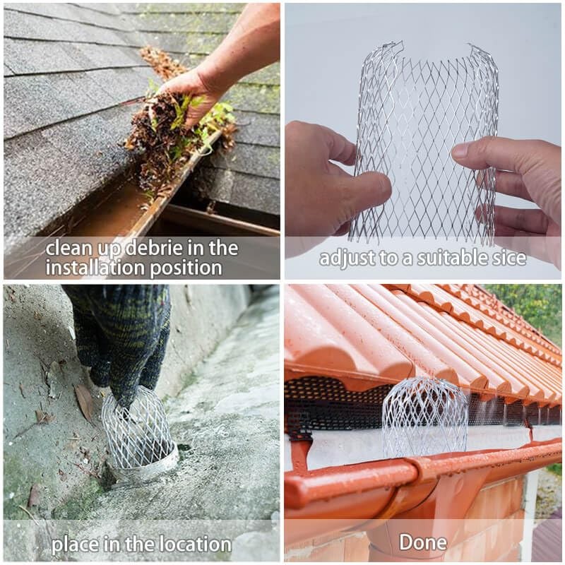 Gutter Guards 3 Inch Expandable Aluminum Filter Screen Gutter Guards