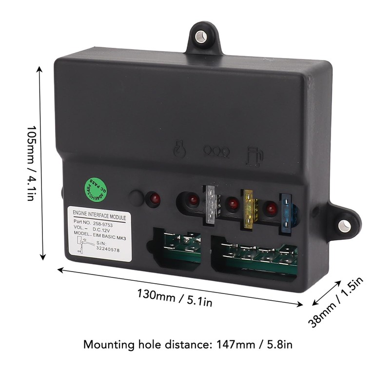 Generator Controller Multifunctional 147mm Mounting Hole Distance Engine Interface Module