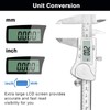 NORTOOLS Caliper Digital Caliper 150mm/6" Acero inoxidable IP54 Impermeable Micrómetro