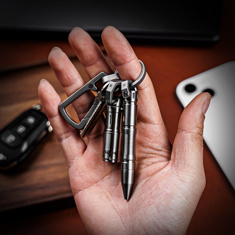 MecArmy TPX8 Mini Titanium Pen Luxury Executive Lightweight Retractable Metal