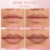 3 Piezas Pintalabios Mate Larga Duracion Labial Nude Cremoso