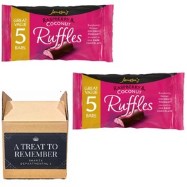 Jameson's Raspberry & Coconut Ruffles 5 Bars Pack 130g (Pack of 2)