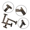 Adyoney 4 Pcs Medium Antique Brass Lid Folding Support Hinges