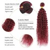 Aikebi Brazilian Human Hair Bundles 26 28 30 Inch Burgundy