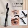 MSQ Folding Eyelash Comb Stainless Steel Teeth Eyebrow Comb Eye