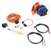 Electric Cooling Fan Wiring Harness Kit Dual Single 165/185 W/Thermostat