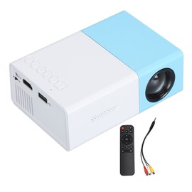 Mini Projector 1080P Full HD Portable Movie Projector Home Theater Movie Projector for Kids 100‑240V Blue White UK Plug