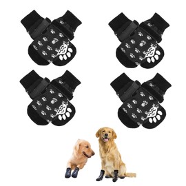 NINH TRIET Anti-Slip Dog Socks Provide Excellent Grip, Protect Paws On Hardwood Floors, Prevent Slipping, Prevent Licking of Paws and Prevent Furniture Scratches - Large