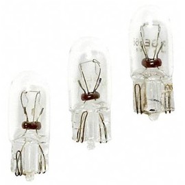 5 Pack GE Lighting 168 Automotive Courtesy, License Light Miniature Bulb (25962) 10 Lamps per Tray