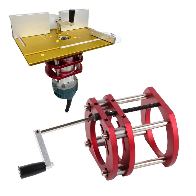 Precision Router Table Lift Base Systems for Making Your Own